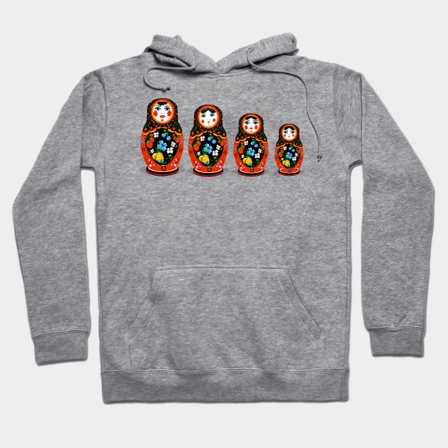 Matryoshka Family Hoodie by aremaarega